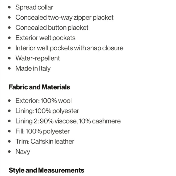 Zegna men’s overcoat water resistant new - Picture 4 of 5